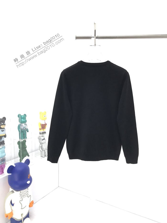 Burberry男裝 巴寶莉秋冬新款星球印花黑色毛衣 男女同款  ydi3133